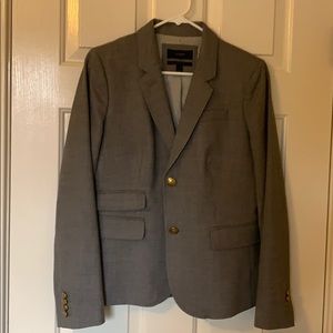 J Crew gray wool Schoolboy Blazer.